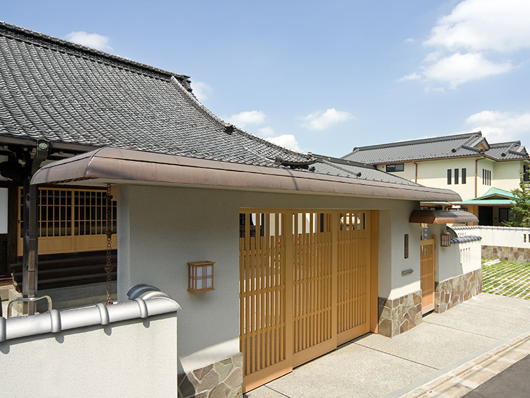 盛雲寺 山門 南西面全景