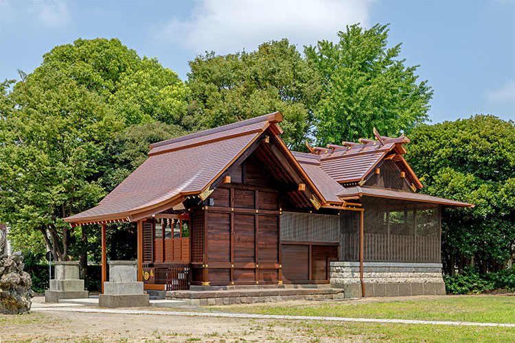 船堀 日枝神社 拝殿･幣殿 外観南東面