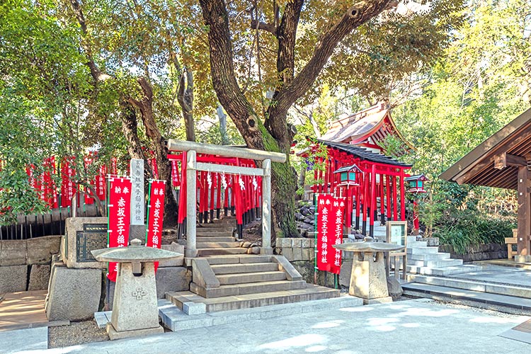 乃木神社境内末社 赤坂王子稲荷神社 全景